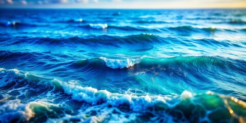 Fototapeta premium Shifting tides reveal miniature worlds in the deep blue.