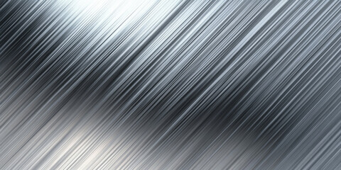 Fototapeta premium Metallic brushed texture in steel gray with light scratches and a slight sheen, giving a cool, industrial look