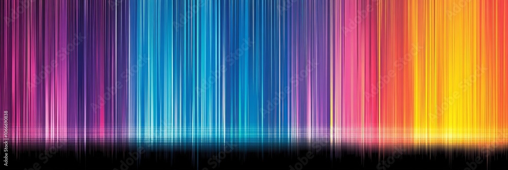 Aufkleber vivid spectrum of light trails abstract background for design, technology, and futuristic concepts