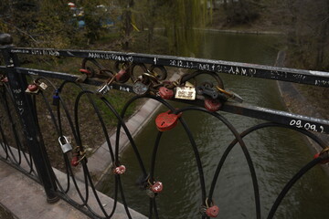 ritual for lovers. iron lock for happiness.