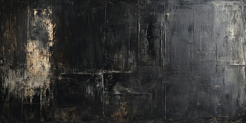 Dark grungy texture with charcoal black and hints of smoky gray, creating a rugged industrial backdrop