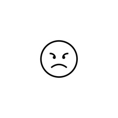 Angry face icon