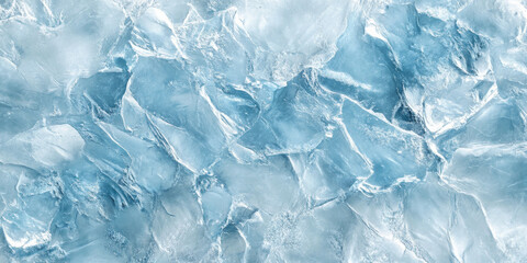 Obraz premium Frosted glass texture in cool, icy tones with delicate crystalline patterns for a wintry feel