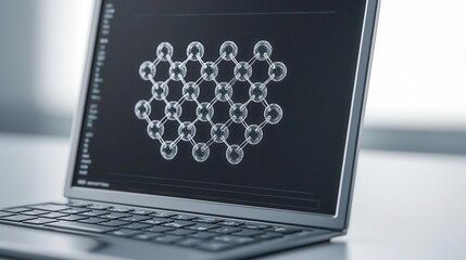 Computerized lab showing molecular docking simulation on screen, Drug Discovery, advanced computational chemistry in pharmaceutical research, ,