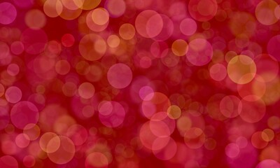 Red Bokeh Lights Abstract Background