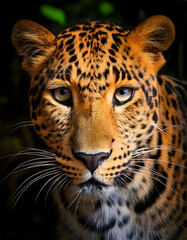 Obraz premium Sri Lankan leopard’s fierce look