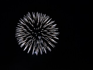 fireworks in the japan's sky