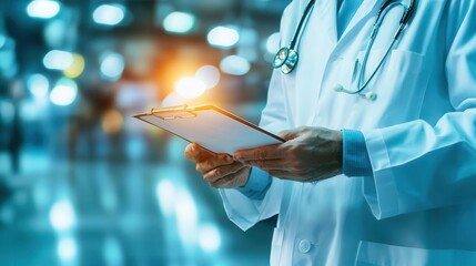 A pathologist being recognized with an award or certificate for their contributions to medical science and patient care