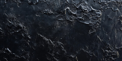Obraz premium Black chalkboard texture with faint chalk smudges, giving a simple yet versatile background