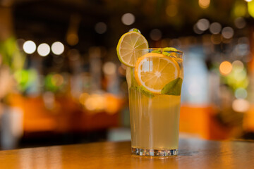 lemonade in the cafe