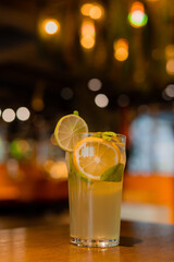 lemonade in the cafe