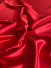 red silk fabric