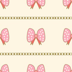 seamless pattern with bows 