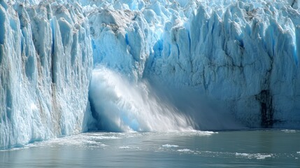 Glacier Calving Climate Change Global Warming Melting Ice Sea Level Rise Environmenta