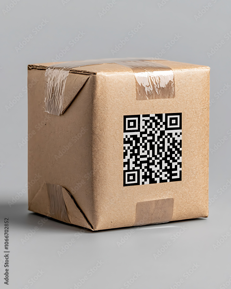 Poster enhance inventory management efficiency by scanning qr codes on packages for accurate stock tracking