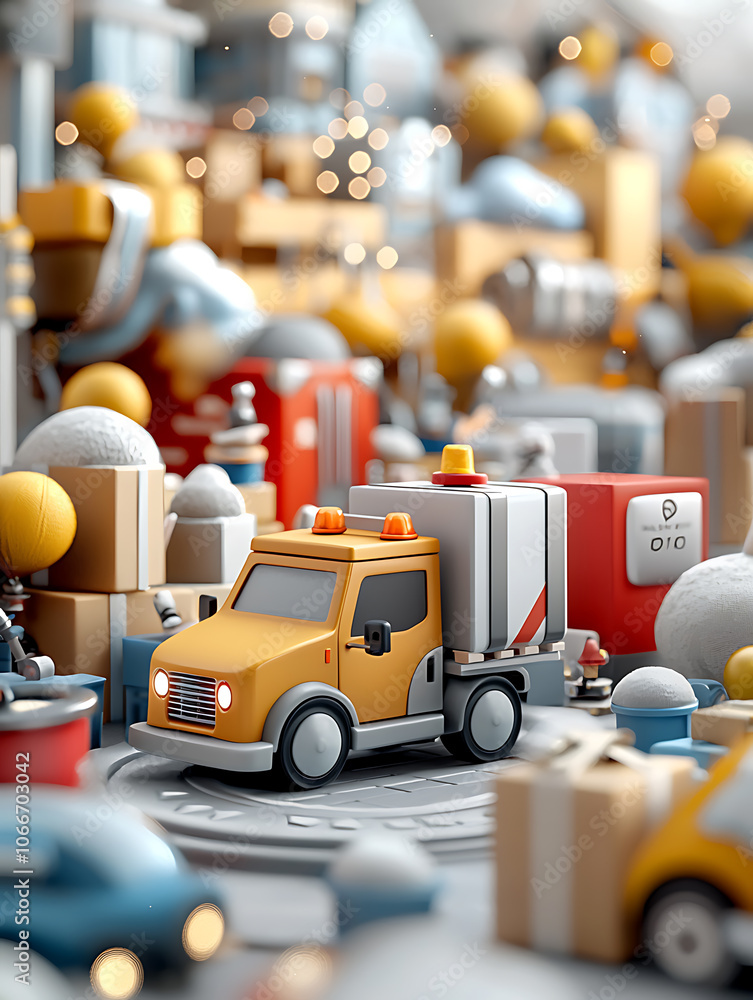 Poster optimize your inventory management with advanced stock tracking systems in high-tech warehouses