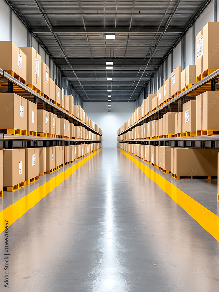 Poster streamline your inventory management efficient stock tracking in organized storage systems