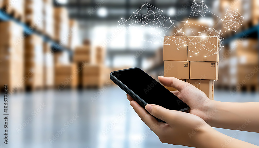 Poster optimize your inventory management efficiently track stock with handheld scanners