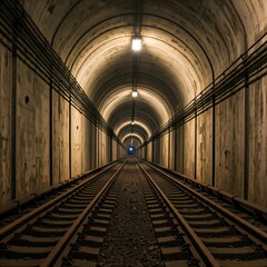 old abandoned subway tunnel