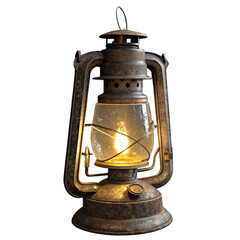 old oil lamp no background