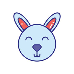 Easter Bunny vector icon stock illustration