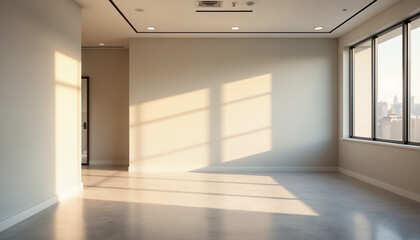 Bright Minimalist Room with Window