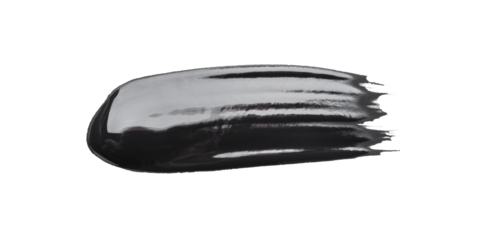 Bold Black Brush Stroke. Vibrant Abstract Paint Texture