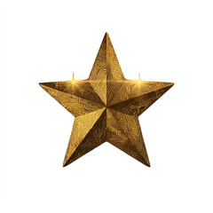 Obraz premium Gold star illustration transparent