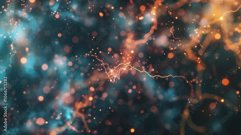 Poster neurons are actively firing, creating a complex network of signals within the human brain during cog