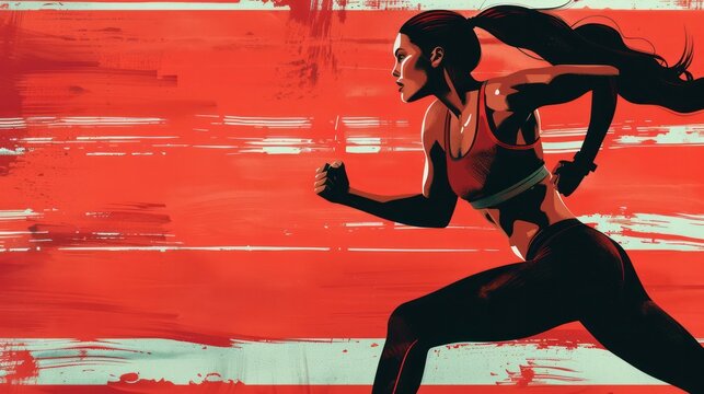 Home-based HIIT workouts gaining popularity for their high-intensity, time-efficient structure. Illustrations