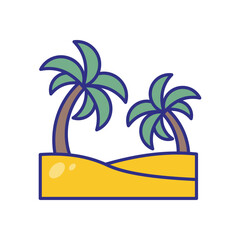 Summer Vacation vector icon stock illustration