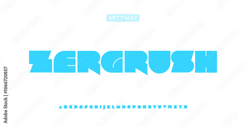 Poster Bold chunky futuristic font, thick block letters, stylish geometric space font for cyber gaming typography, edgy sci-fi headline, tech logo and monogram. Vector typeset.