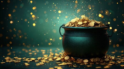 Pot of gold, Patrick day.