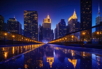 stunning atmospheric nightscapes showcasing twinkling city lights amidst dark skies enchanting urban landscapes, skyline, illumination, scenery