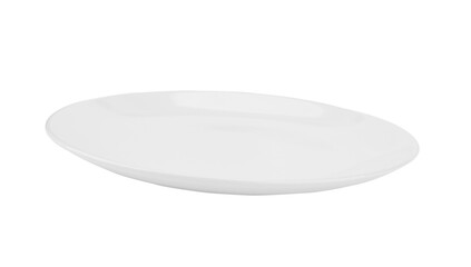 white plate isolated on transparen png.