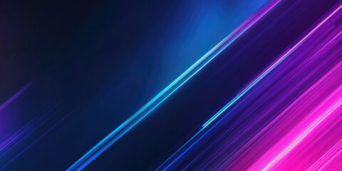 Neon LED Abstract Background with Vibrant Diagonal Streaks