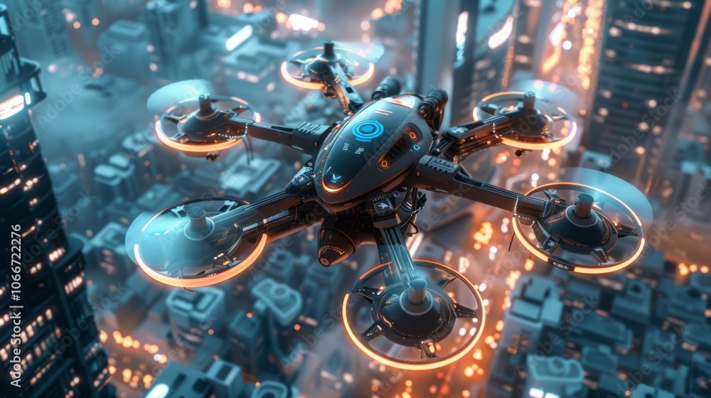 Poster a fully autonomous drone delivery system powered by 6g technology ensuring fast and efficient delive
