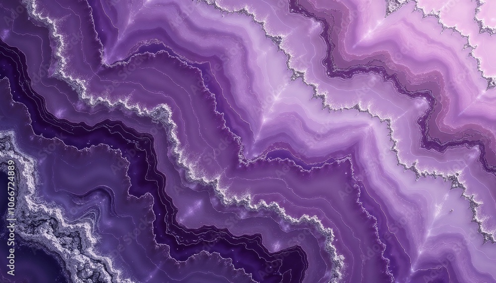 Poster abstract purple agate stone texture with layered patterns