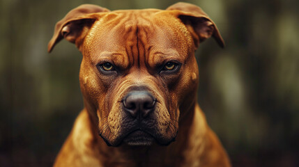 Fototapeta premium 怒った顔の犬