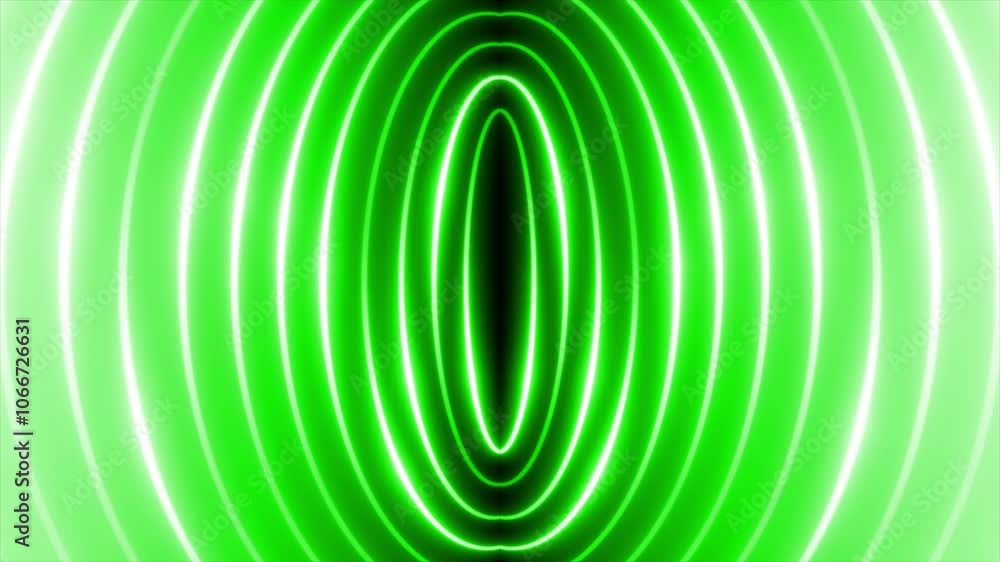 Poster green color glowing lines with 3d empty space modern design technology background