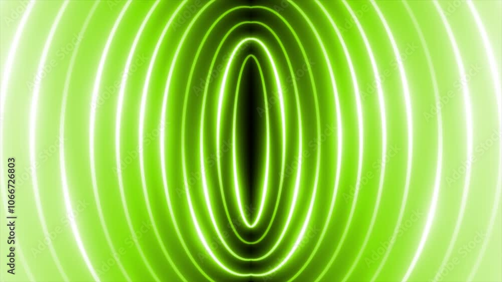 Aufkleber lime green color glowing lines with 3d empty space modern design technology background