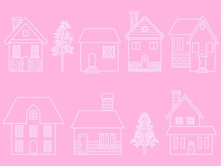 建物のシームレスパターン　A-6