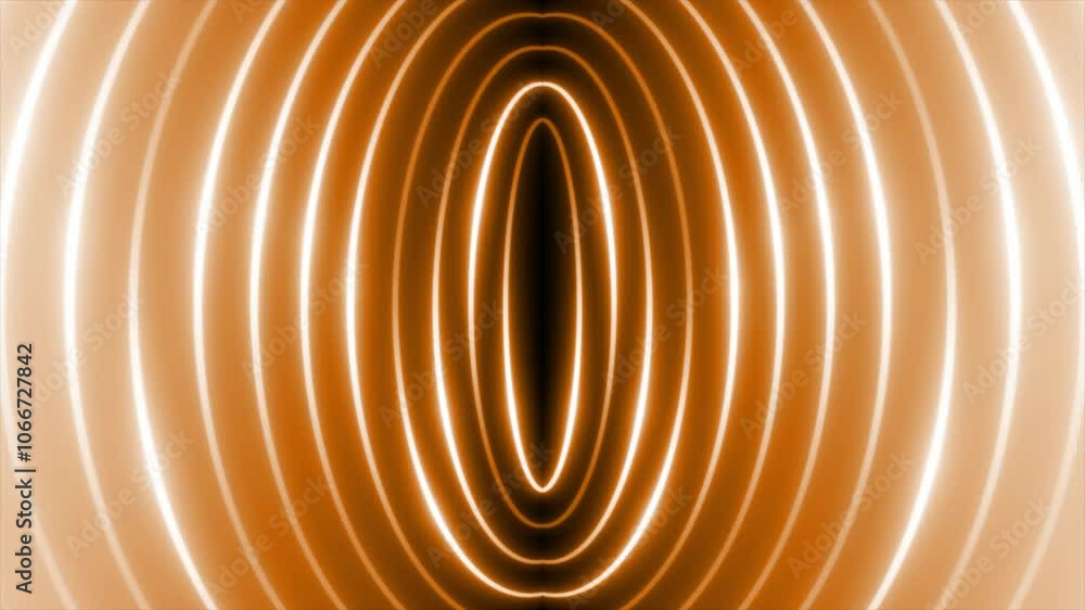 Poster orange color glowing lines with 3d empty space modern design technology background