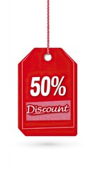 Simple Black Friday Discount of 50% Tag 