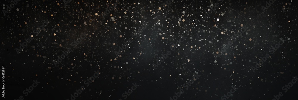 Poster sparkling particles dance in the dark, creating a mesmerizing display of light and motion
