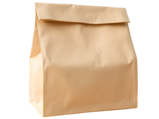 A brown paper bag, commonly used for carrying groceries or takeout food