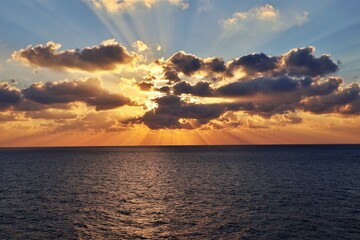 Sonnenuntergang &uuml;ber &Auml;gypten