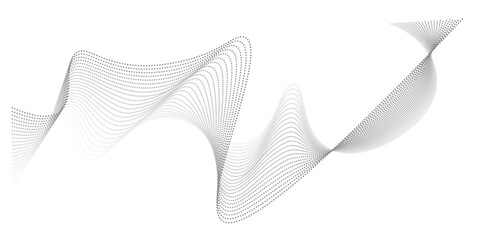 Vector gray and white abstract background with flowing particles. Digital future technology concept. design used for banner, presentation texture, slide,