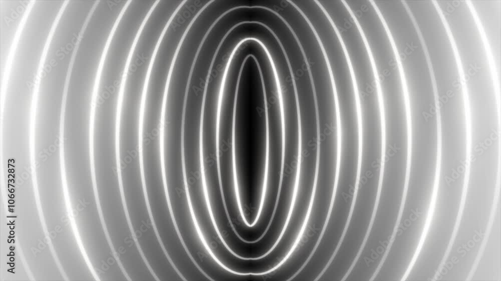 Poster white color glowing lines with 3d empty space modern design technology background