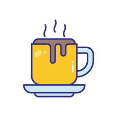 Hot Chocolate vector icon stock illustration